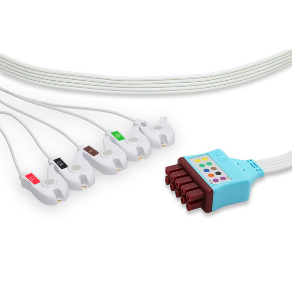 Cables & Sensors GE Marquette Disp. ECG Leadwire - 5 Leads V2-V6, PK10 LV5-90DP0